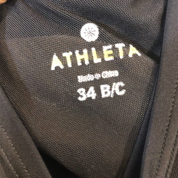 Athleta Black and White Swim Top - Picture 3 of 6